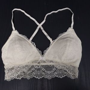 A&F White Bralette